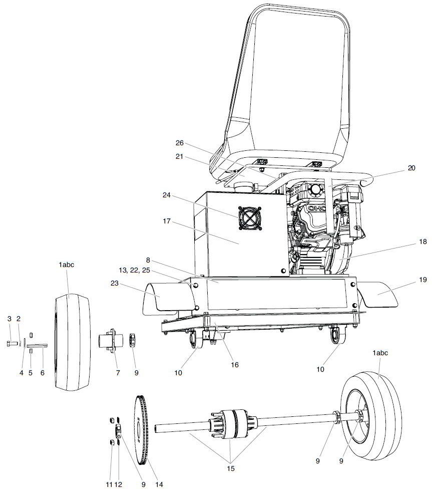 PowrDriver Drive Axle Parts